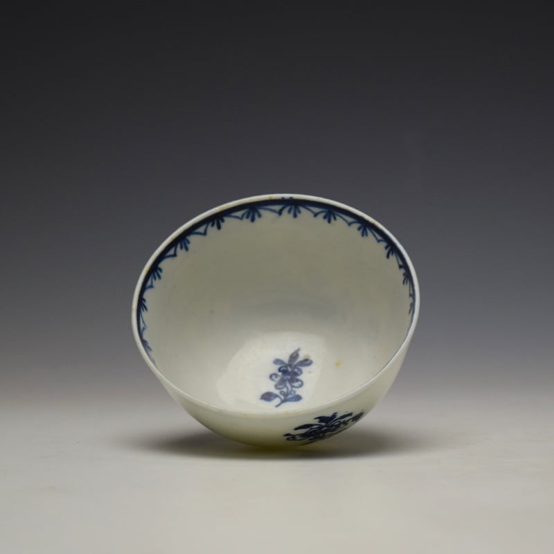 Lowestoft Two Peacock and Peony Pattern Teabowl and Saucer c1775-85 (7)