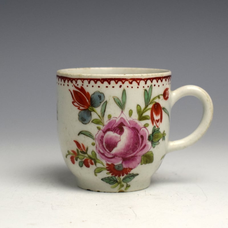 Rose Pattern Coffee Cup c1758-62