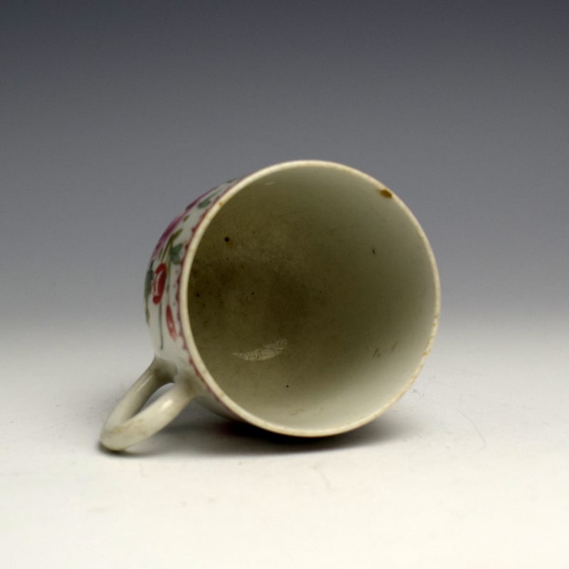 A Bow Rose Pattern Coffee Cup c1758 (5)