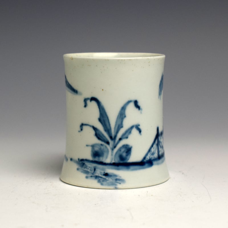 A Fine Worcester Willow Root Pattern Coffee Can c1752-53 (3)