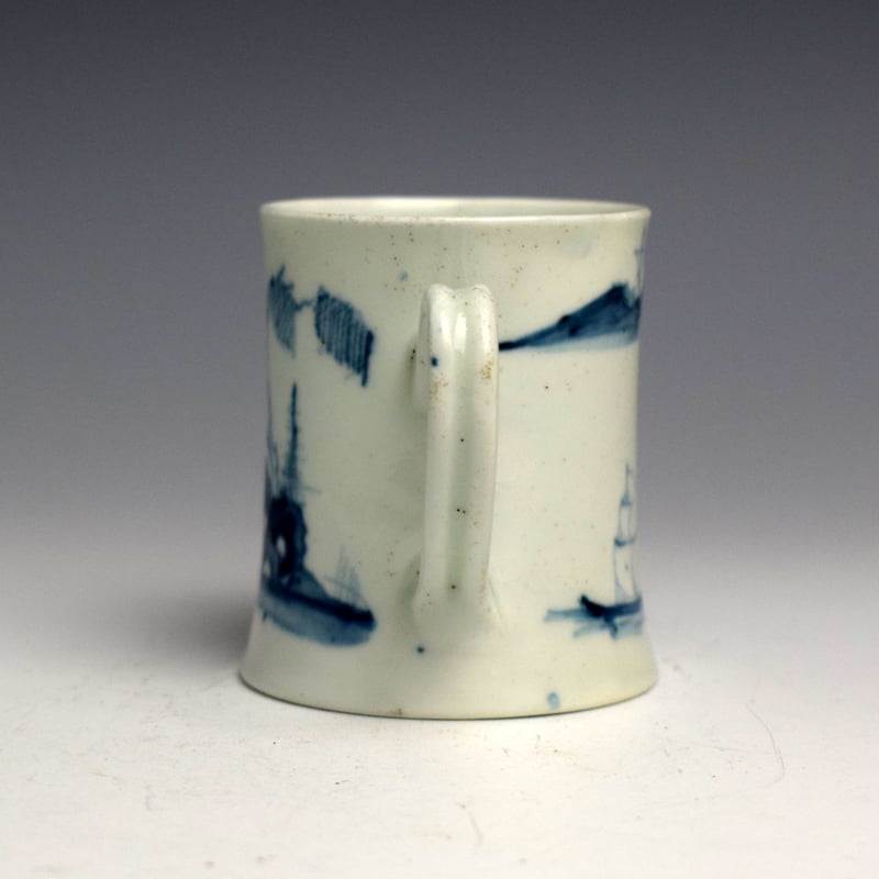 A Fine Worcester Willow Root Pattern Coffee Can c1752-53 (4)