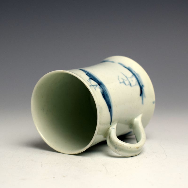A Fine Worcester Willow Root Pattern Coffee Can c1752-53 (5)