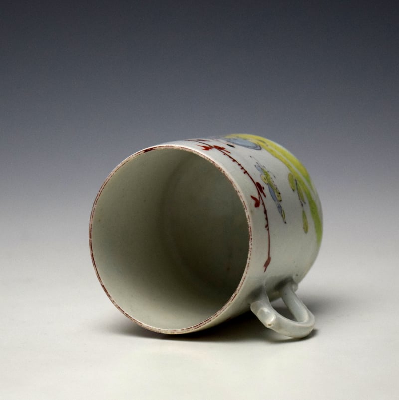 Bow Boy Playing With an Apple Pattern Coffee Can c1760-65 (6)