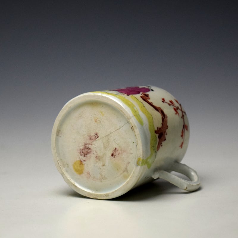 Bow Boy Playing With an Apple Pattern Coffee Can c1760-65 (7)