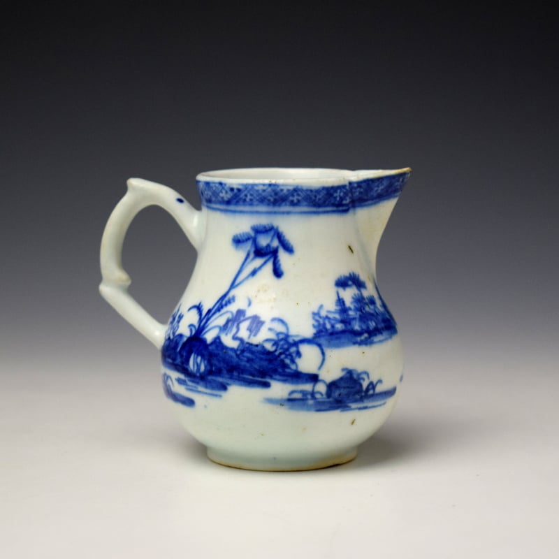 Bow Desirable Residence Pattern Sparrow Beak Jug c1758-60 (3)