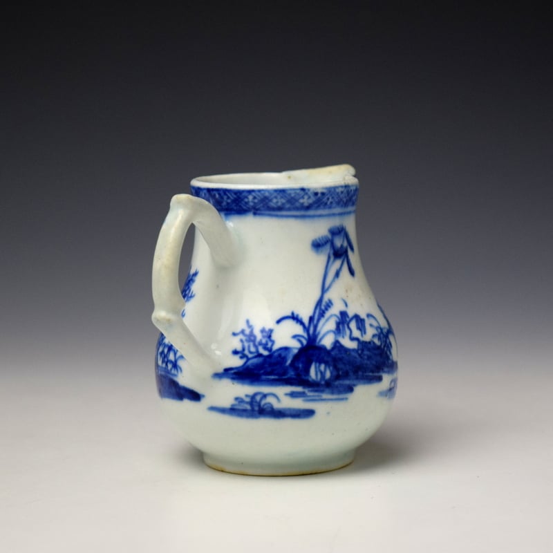Bow Desirable Residence Pattern Sparrow Beak Jug c1758-60 (4)