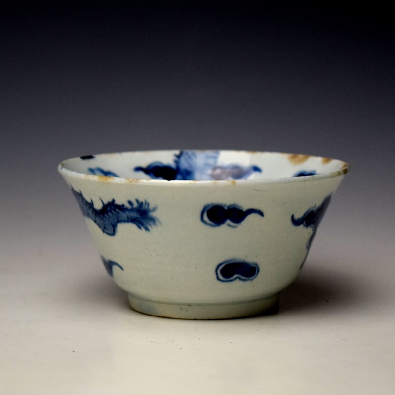 Bow Dragon Pattern Small Bowl c1758-63 (2)