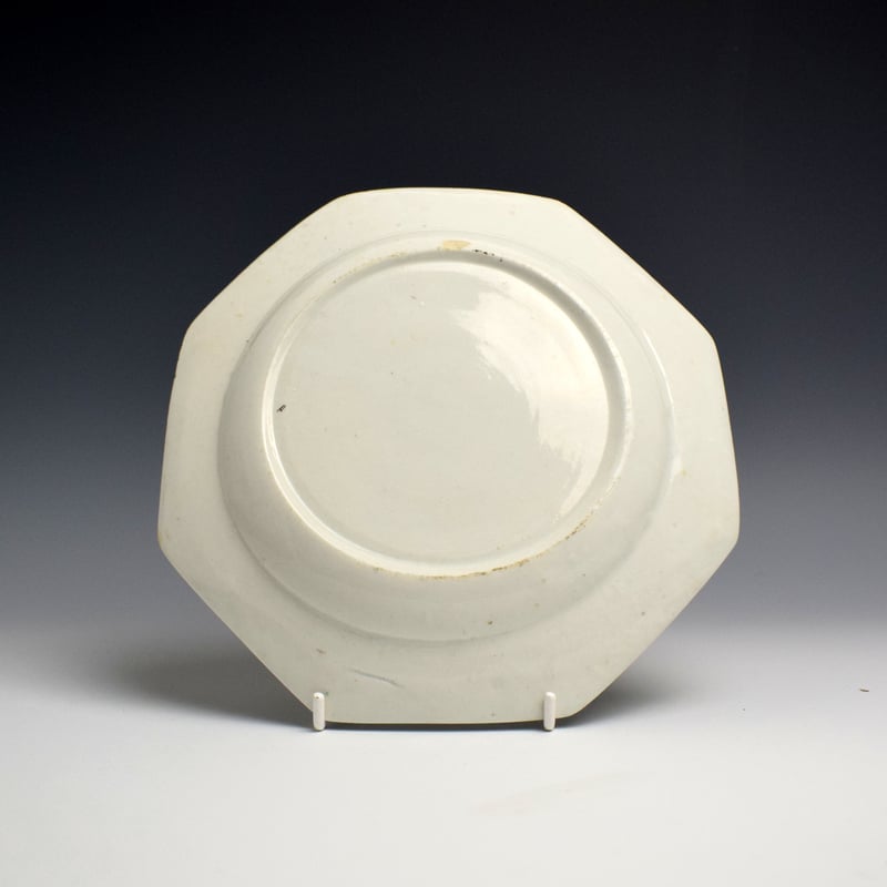 Bow Early Famille Rose Octagonal Plate c1752 (2)