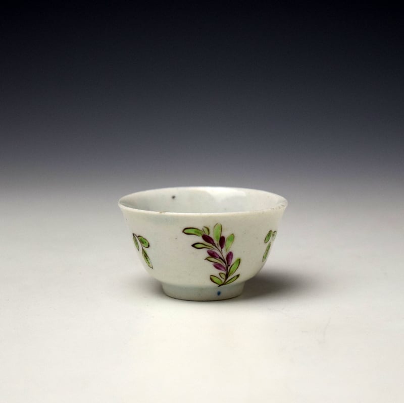 Bow Floral Pattern Toy Teabowl c1760 (3)