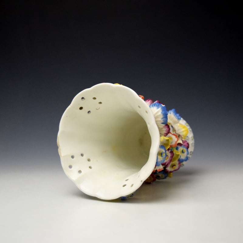 Bow Frill Vase and Cover c1760 (8)