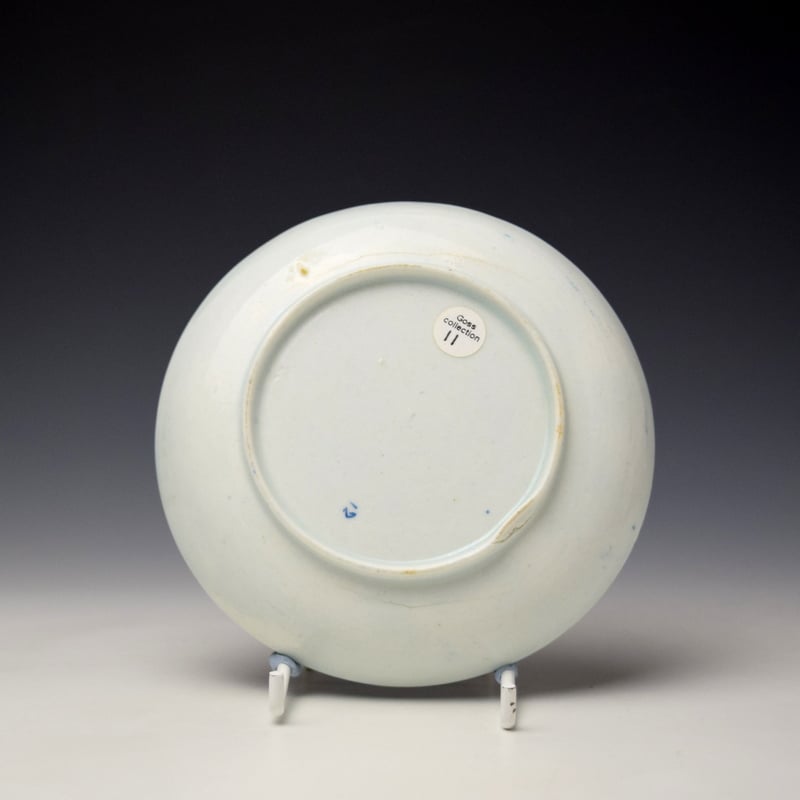 Bow Golfer and Caddy Pattern Saucer c1758-63 (2)