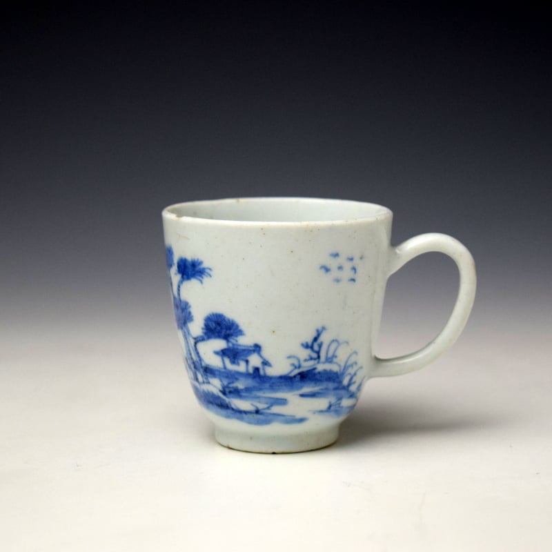 Bow Hut and Landscape Pattern Coffee Cup c1755 (1)