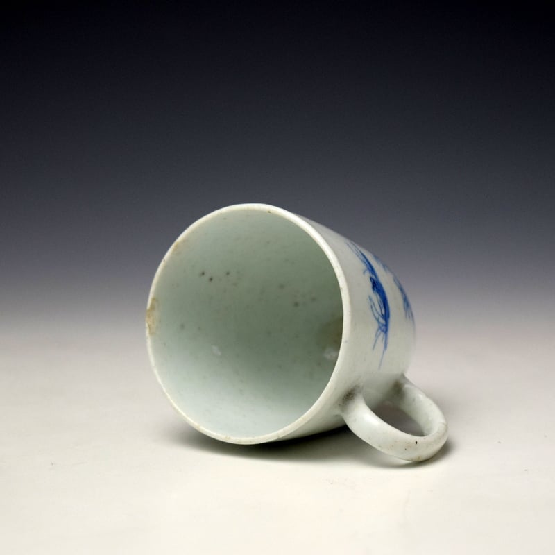 Bow Hut and Landscape Pattern Coffee Cup c1755 (5)