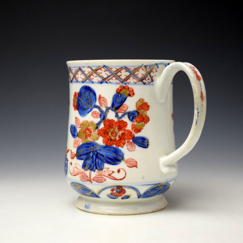 Bow Imari R Marked Tankard c1750-52 (5)