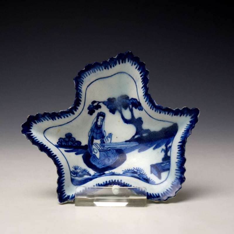 Rare Koto Player Pickle Dish c1754-58