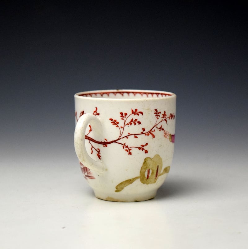 Bow Mandarin Lady Holding a Flower Pattern Coffee Cup c1765-70 (4)