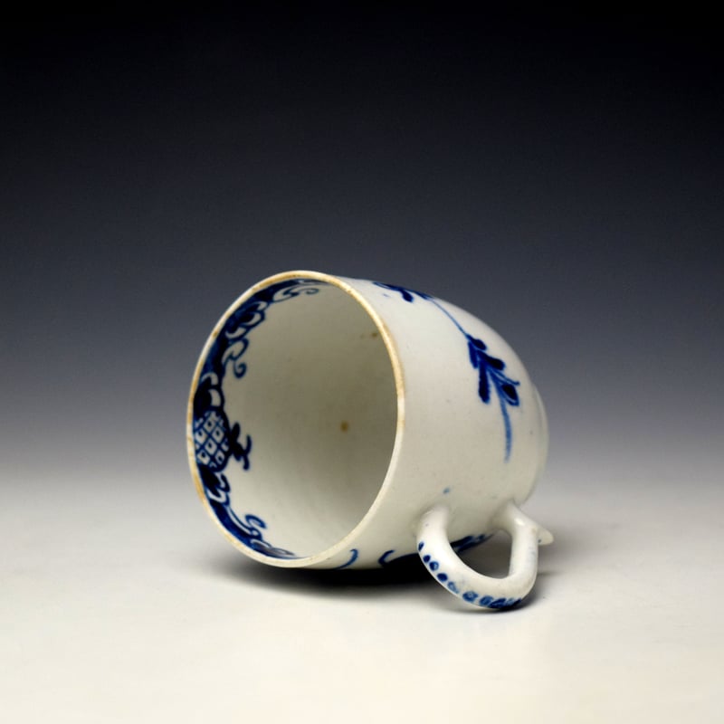 Bow Mansfield Pattern Coffee Cup and Saucer c1760-65 (7)