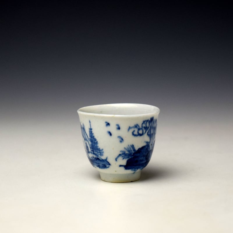 Bow Pagoda and House Pattern Toy Coffee Cup c1760-65 (3)