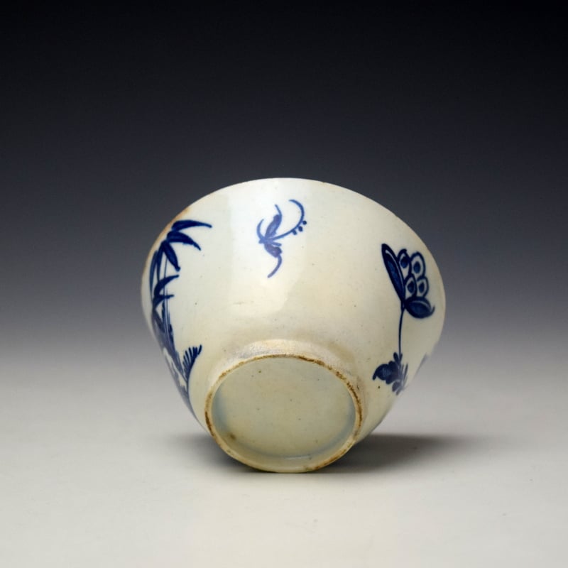 Bow Peony Rock and Bamboo Pattern Teabowl c1758-62 (6)