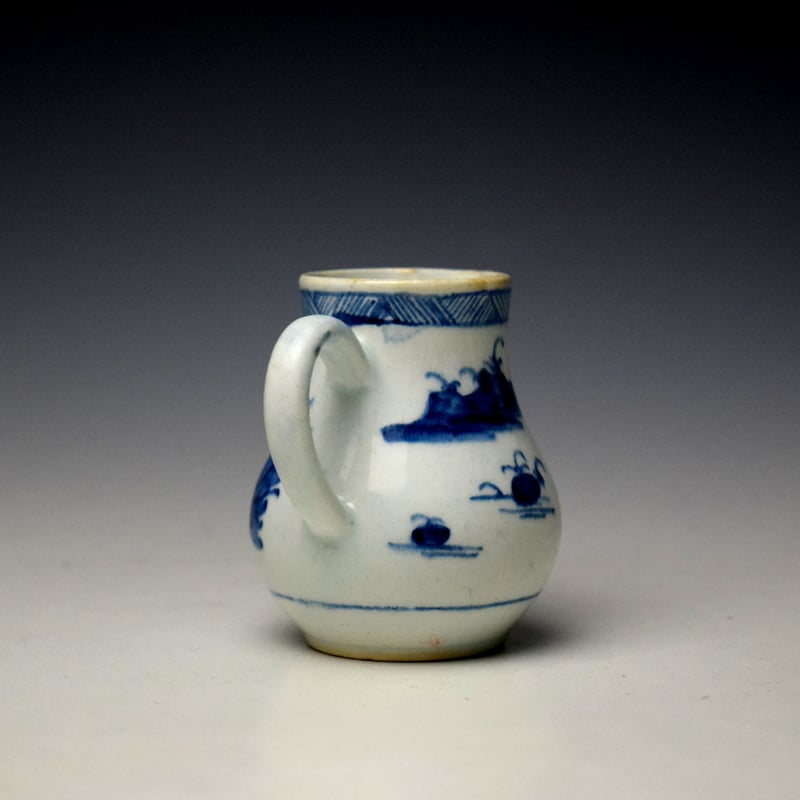 Bow Rocky Central Pavilion Pattern Sparrow Beak Jug c1753-55 (6)