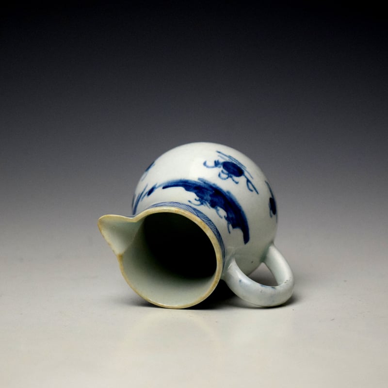 Bow Rocky Central Pavilion Pattern Sparrow Beak Jug c1753-55 (8)