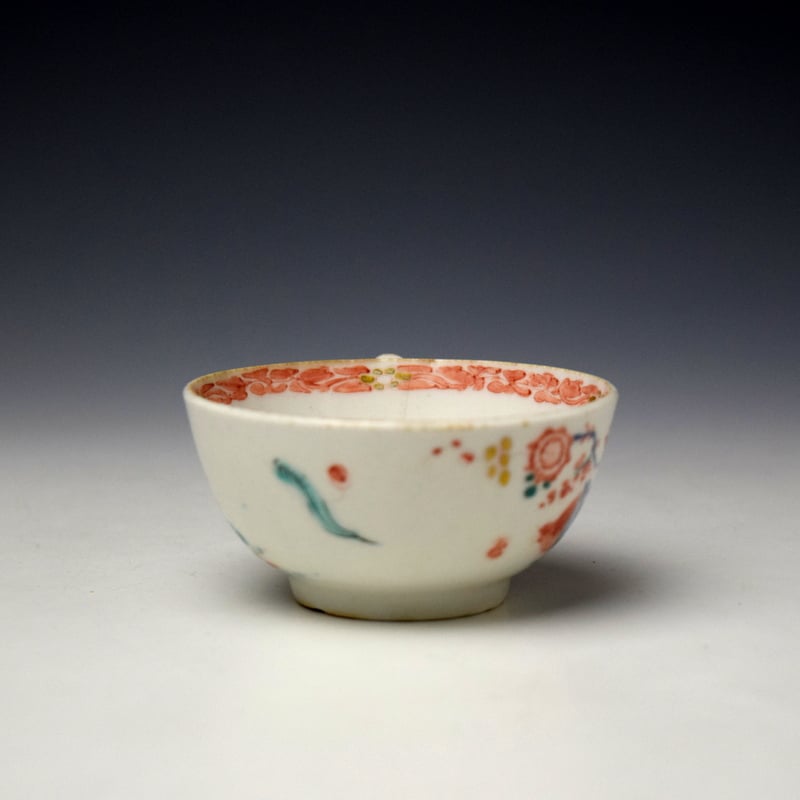 Bow Two Quail Pattern Teacup c1752-55 (3)