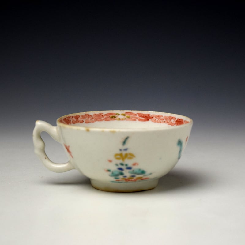 Bow Two Quail Pattern Teacup c1752-55 (4)