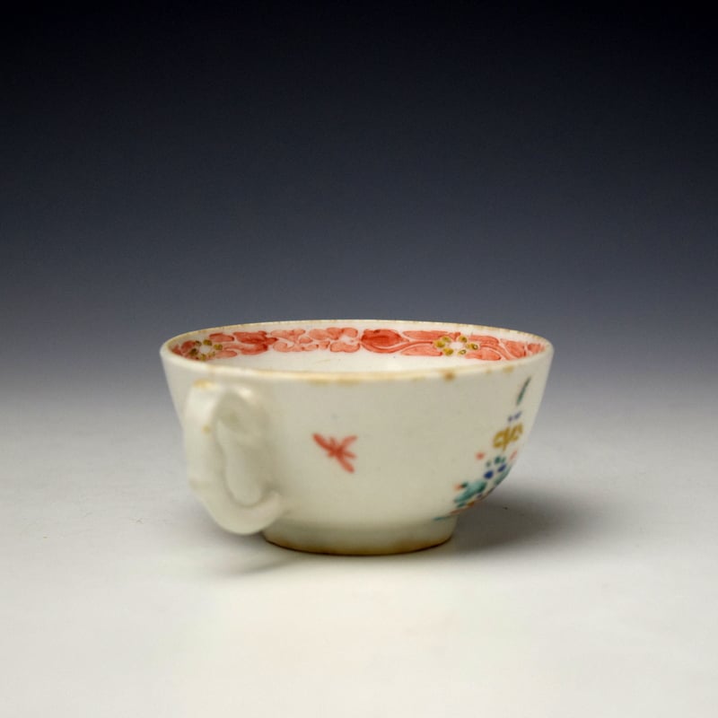 Bow Two Quail Pattern Teacup c1752-55 (5)
