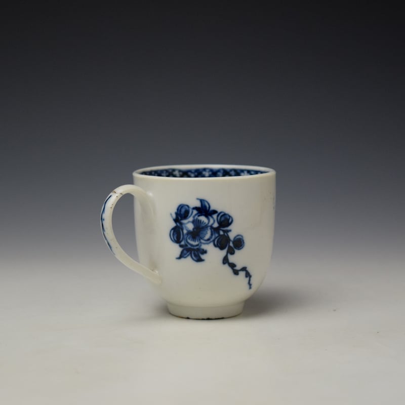 Bristol Floral Sprays Pattern Coffee Cup c1775 (3)