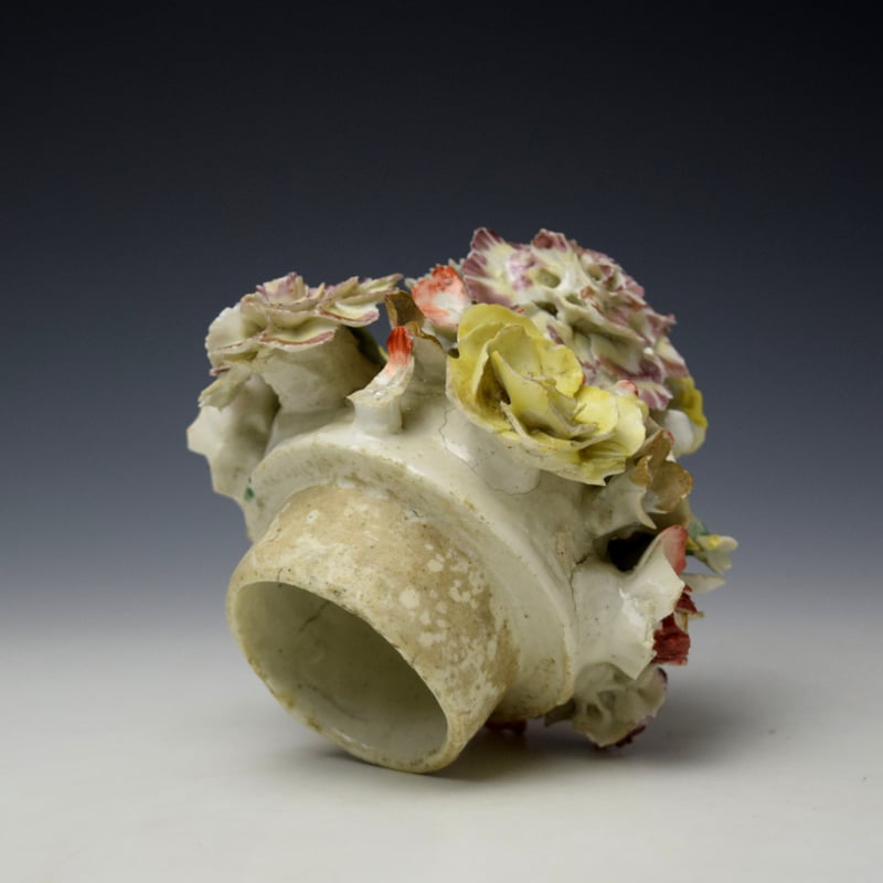 Castle Painter Frill Vase and Cover c1760 (10)