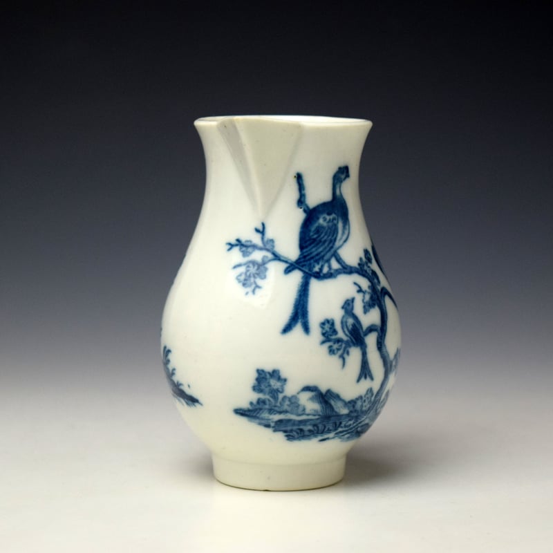 Caughley Birds In Branches Sparrow Beak Jug c1778-92 (2)