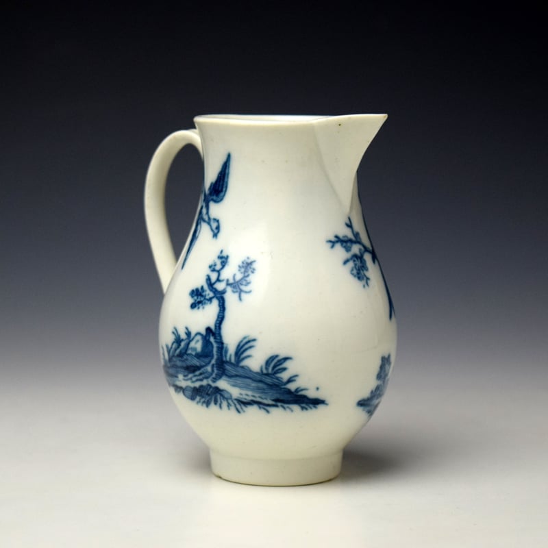 Caughley Birds In Branches Sparrow Beak Jug c1778-92 (3)