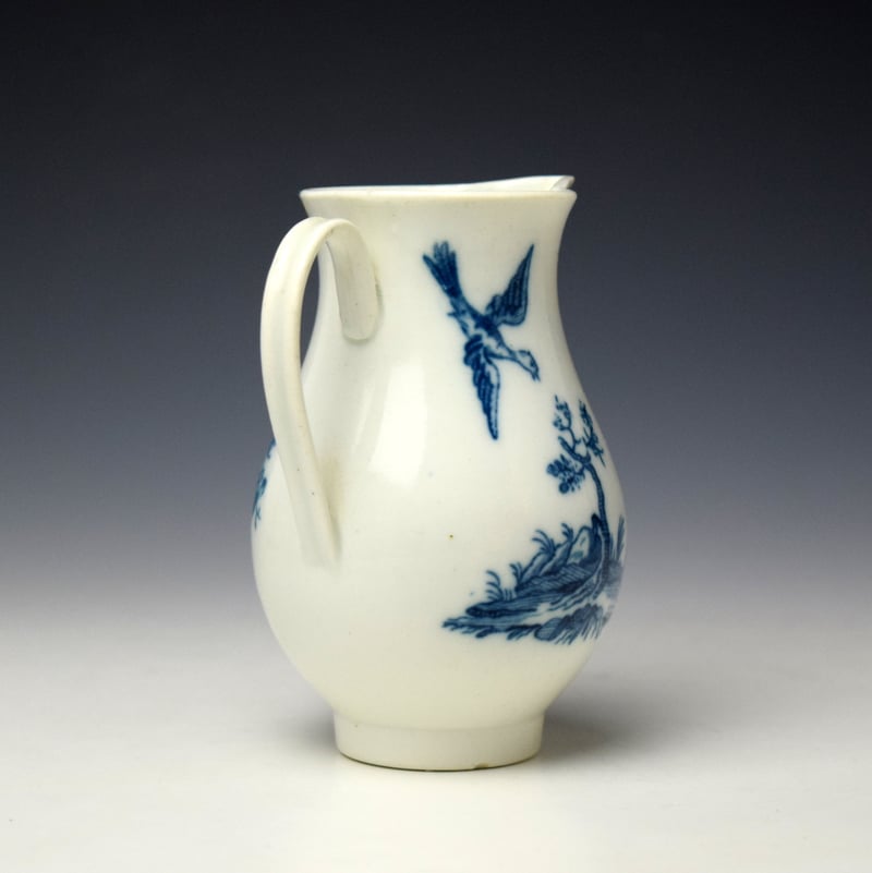 Caughley Birds In Branches Sparrow Beak Jug c1778-92 (5)