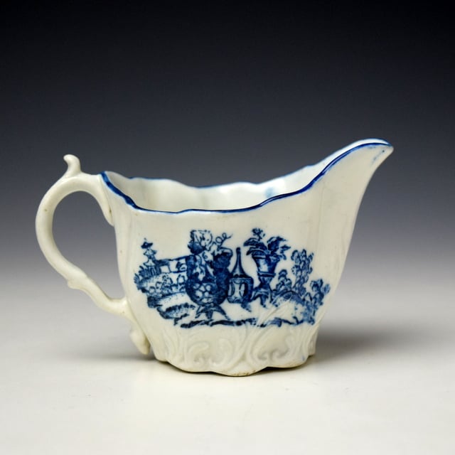 Caughley Mother and Child Pattern Low Chelsea Ewer c1776-90 (4)