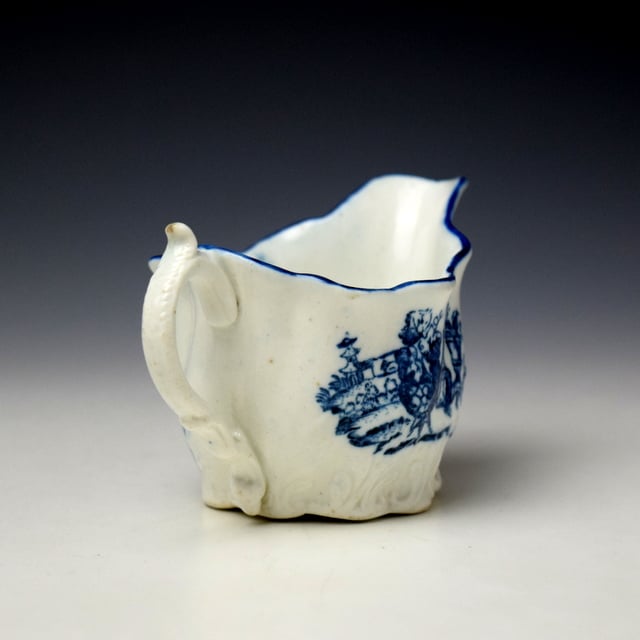 Caughley Mother and Child Pattern Low Chelsea Ewer c1776-90 (5)