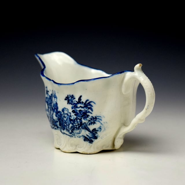Caughley Mother and Child Pattern Low Chelsea Ewer c1776-90 (6)