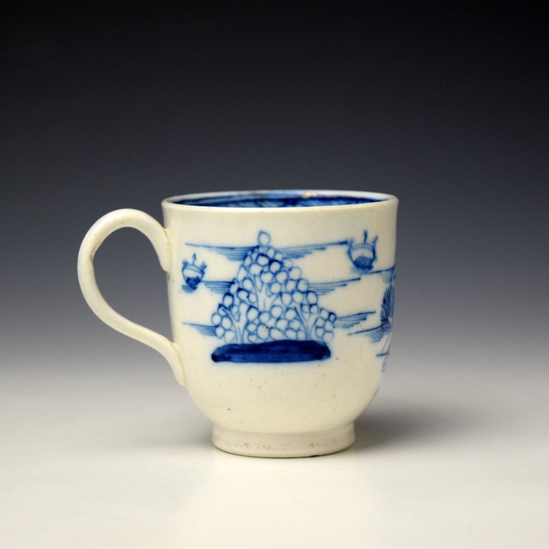 Caughley Tower Pattern Coffee Cup c1790-95 Ex Watney (4)