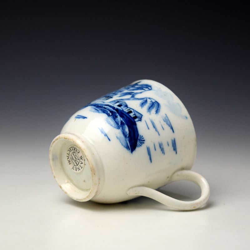 Caughley Tower Pattern Coffee Cup c1790-95 Ex Watney (7)