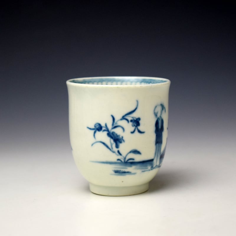 Caughley Waiting Chinaman Pattern Coffee Cup c1775-82 (2)