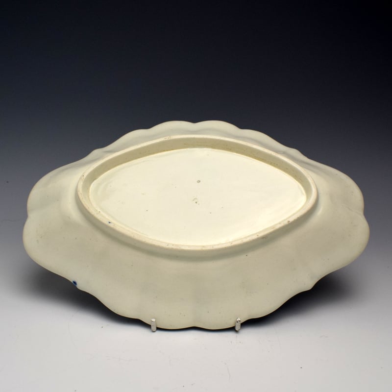 Caughley Weir Pattern Dessert Dish c1785 (2)