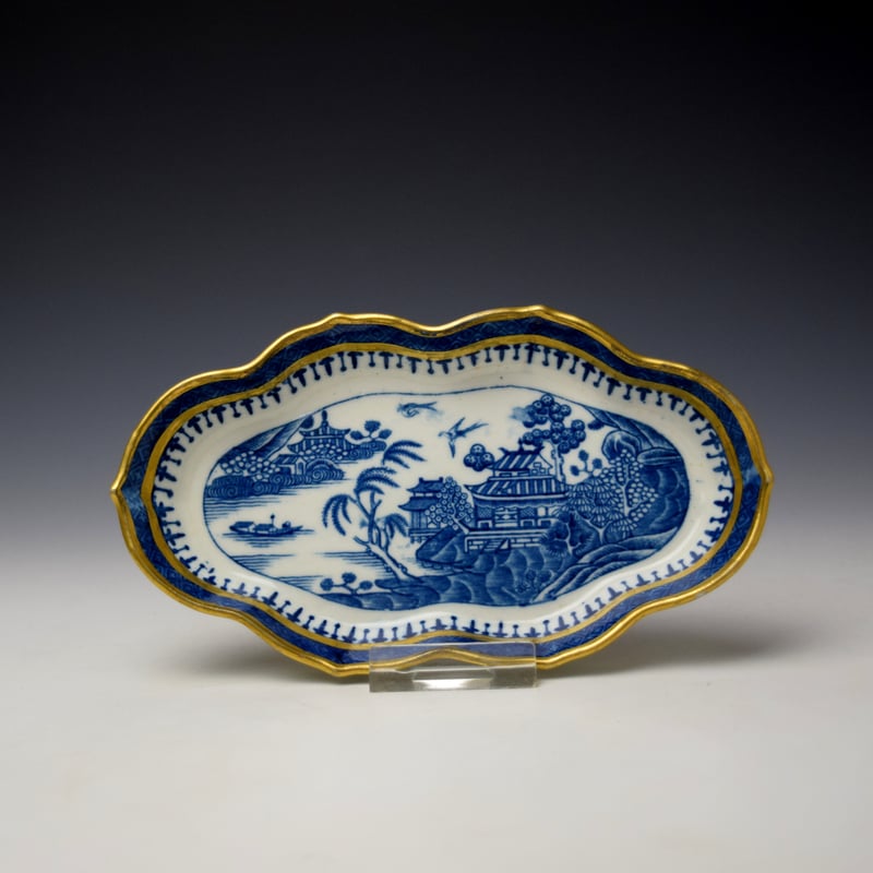 Willow Nankin Pattern Spoon Tray c1784-99