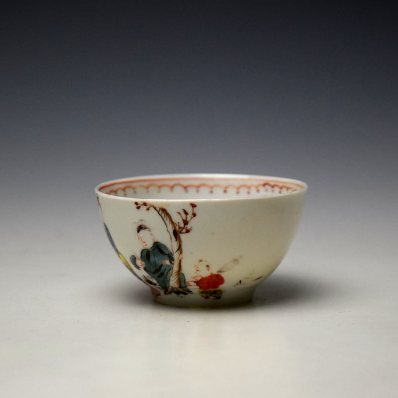 Champion Bristol Mandarin Pattern Teabowl and Saucer c1770-75 (6)