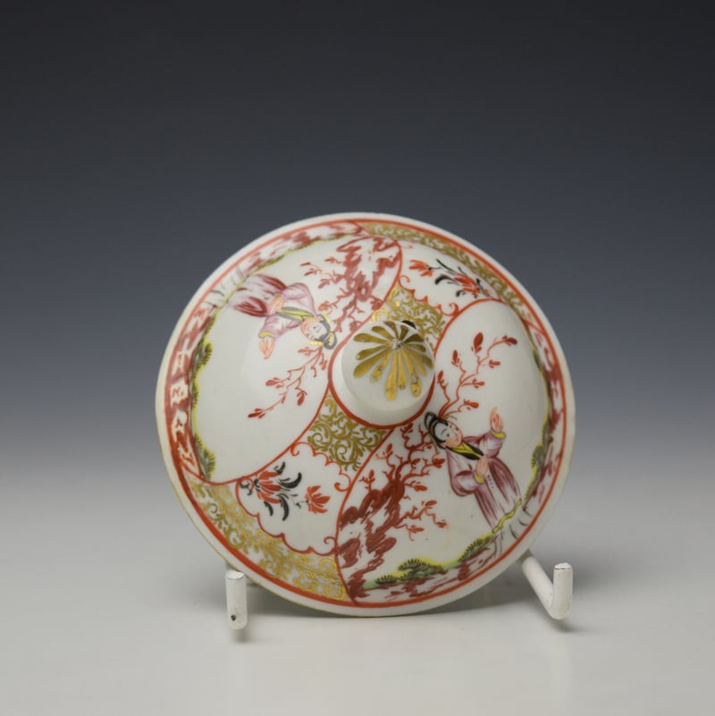 Champions Bristol Mandarin Pattern Teapot and Cover c1780-82 (9)