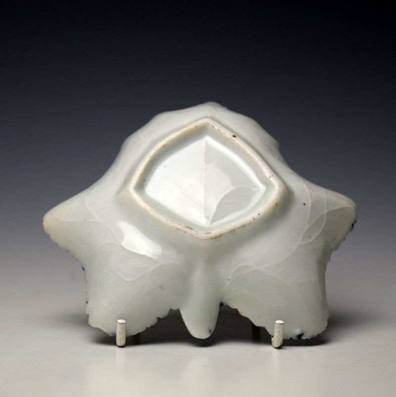 Champions Bristol Narcissus Pattern Pickle Dish C1770-75 (3)