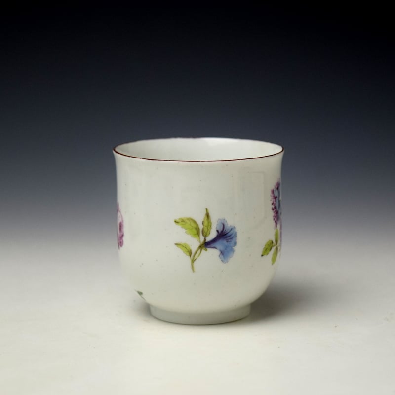 Chelsea Floral Pattern Coffee Cup c1752-56 (2)