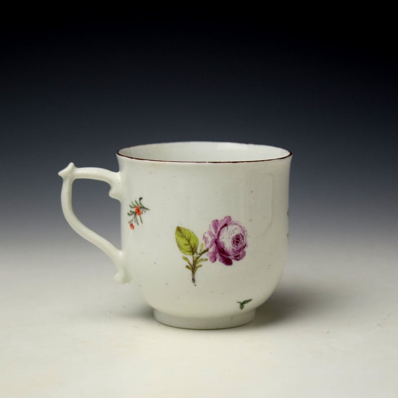 Chelsea Floral Pattern Coffee Cup c1752-56 (3)