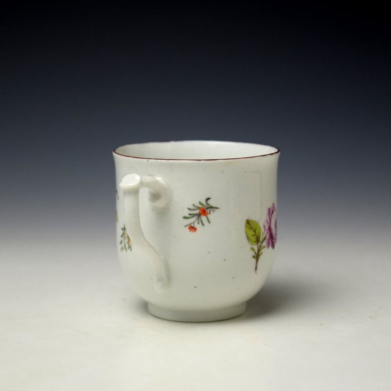 Chelsea Floral Pattern Coffee Cup c1752-56 (4)