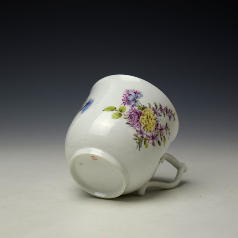Chelsea Floral Pattern Coffee Cup c1752-56 (6)