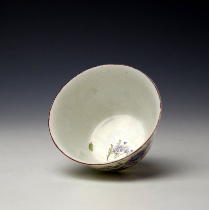 Chelsea Floral Pattern Teabowl c1752-56 (5)