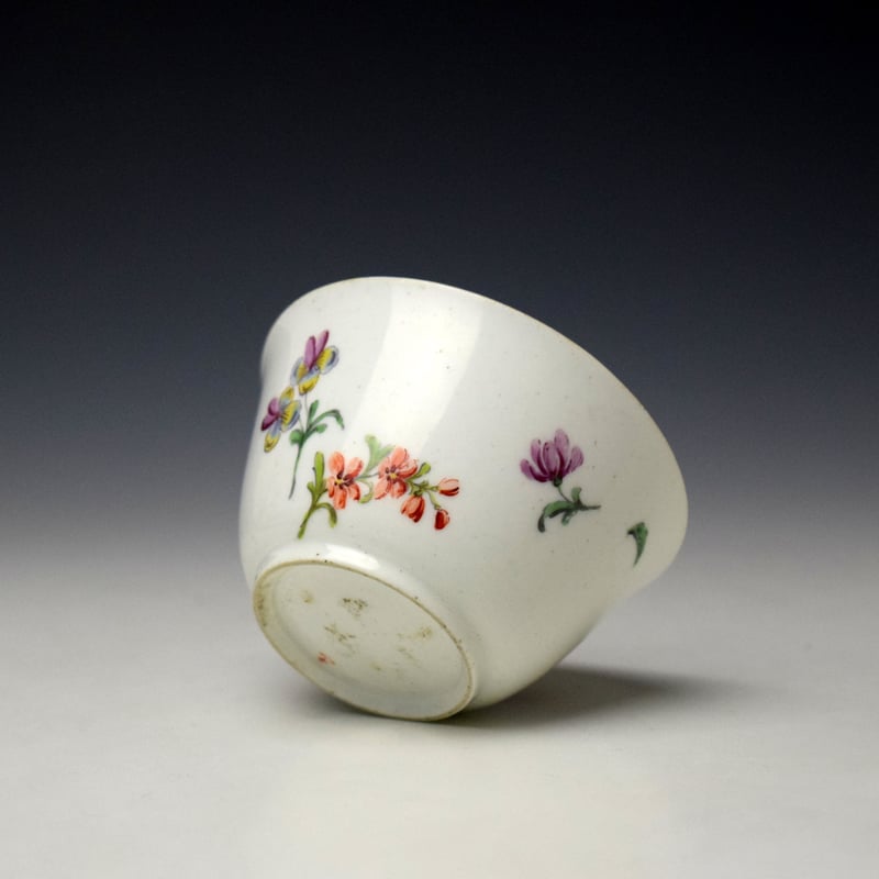 Chelsea Floral Pattern Teabowl c1752-56 (6)